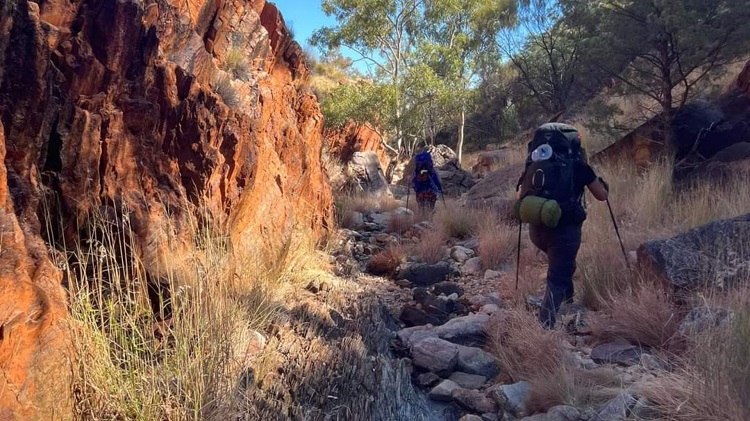 The rocks are endless on the Larapinta Trail. Source: TRC Tourism
