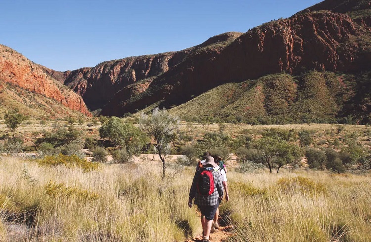 Walking with a daypack only. Source: World Expeditions