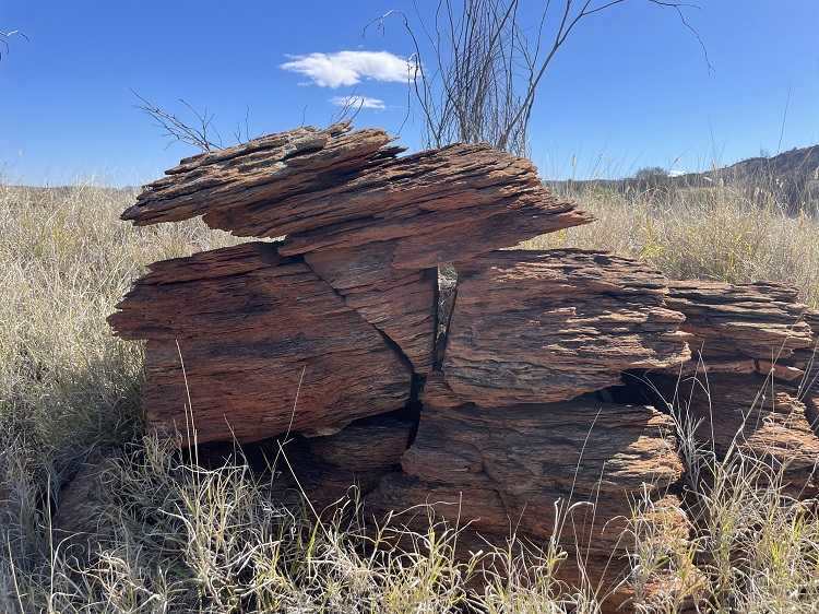 Piles of rocks near Simpsons Gap, Central Australia