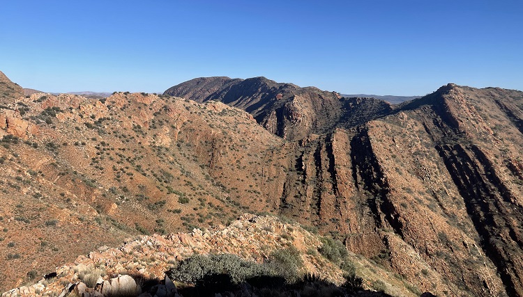 Stunning landscape on the Larapinta Trail
