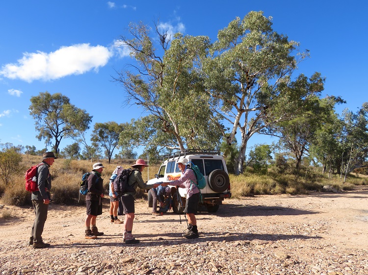 The Finke River on the Larapinta Trail