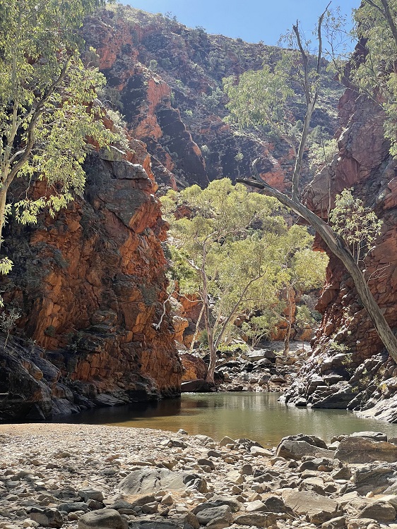Serpentine Gorge on the Larapinta Trail