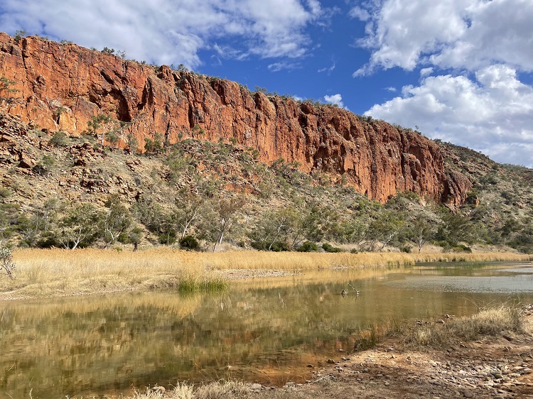 Glen Helen Gorge in Central Australia
