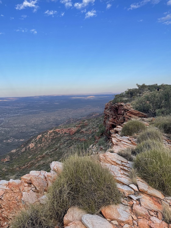 Heading back down from Mt Sonder, Central Australia