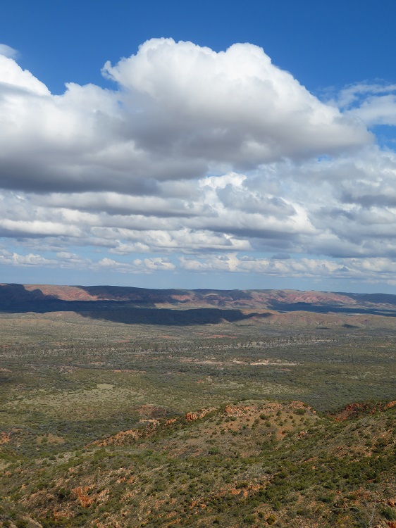 From Hilltop Lookout, The Larapinta Trail, Central Australia