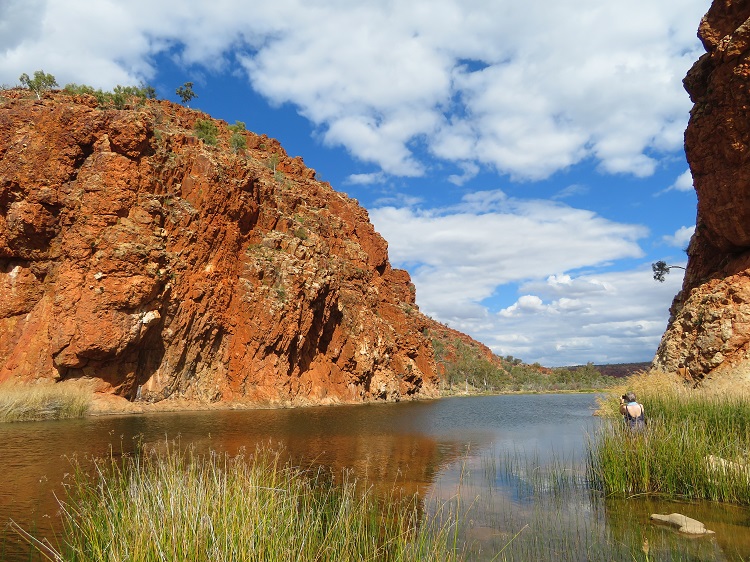Glen Helen Gorge in Central Australia