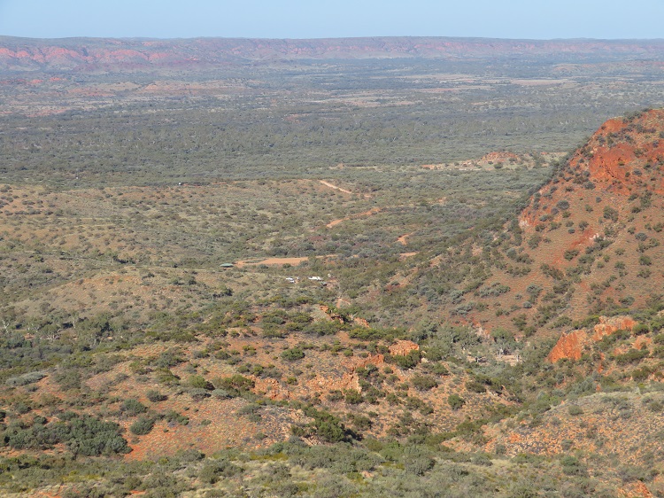 Heading back down from Mt Sonder, Central Australia
