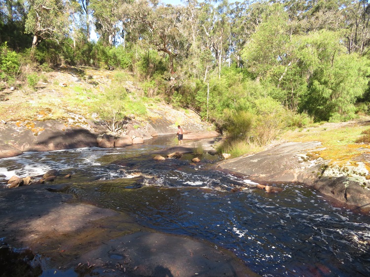 The river at Dog Pool campsite on The Bibbulmun Track, Western Australlia
