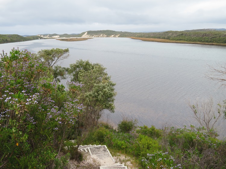 Canoeing across Irwin Inlet on the Bibbulmun Track, Western Australia