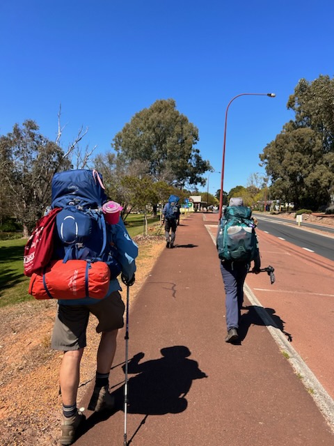 Walking into Balingup on the Bibbulmun Track