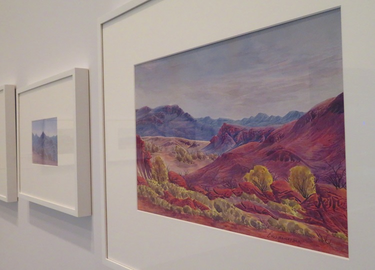 Enos Namatjira - McDonnell Ranges c.1959