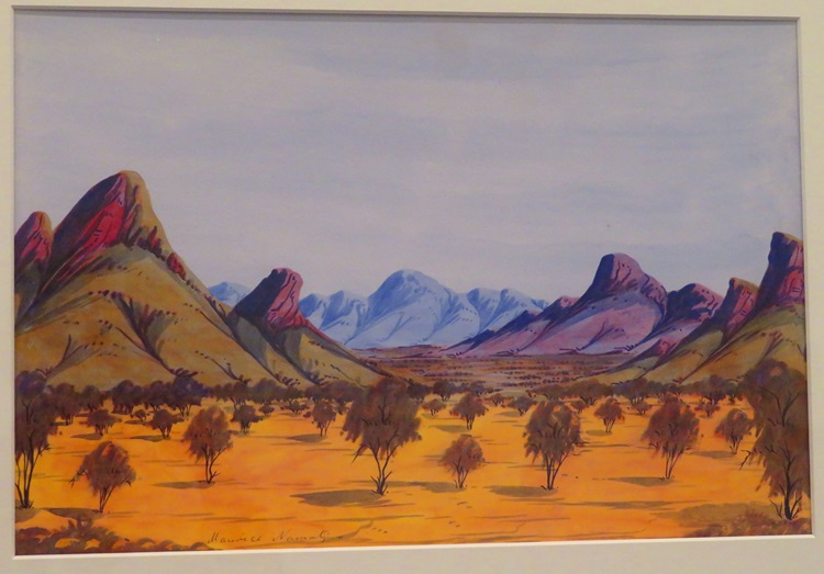 Maurice Namatjira - West MacDonnell Ranges c.1974