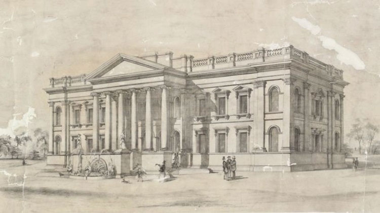 Sketch of the State Library Victoria. Source: State Library Victoria