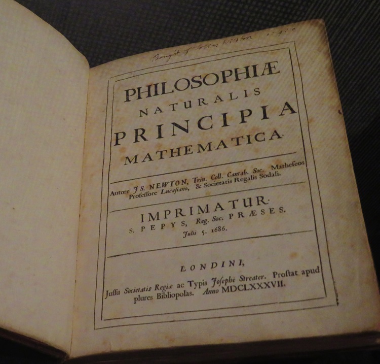 Sir Isaac Newton - 1687 - Philosophe Naturalis Principia Mathematica