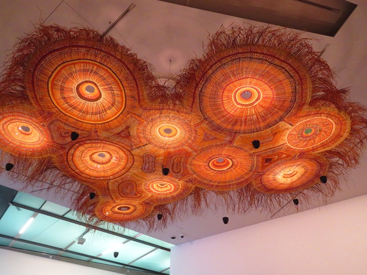 Spanish Design and 9 Indigeonous weavers - PET Lamp Ramingining (Every family thinking forward) - 2016