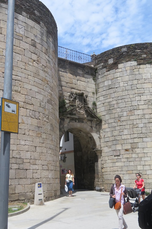 One of the gates into the old town of Lugo on the Camino Primitivo, Spain