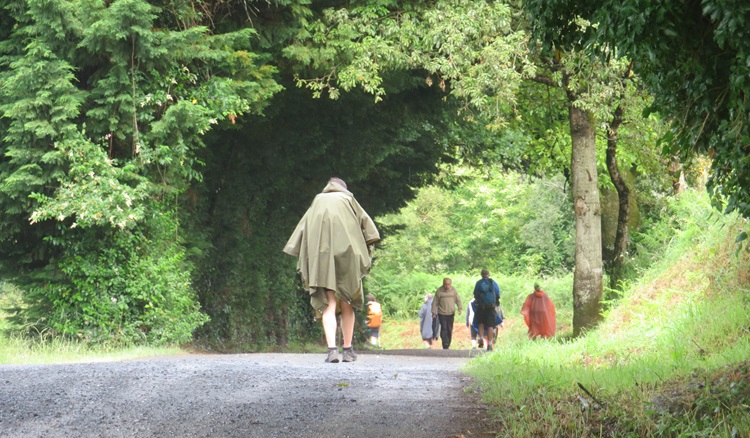 Joining the pilgrim highway at Melide, on the Camino Frances