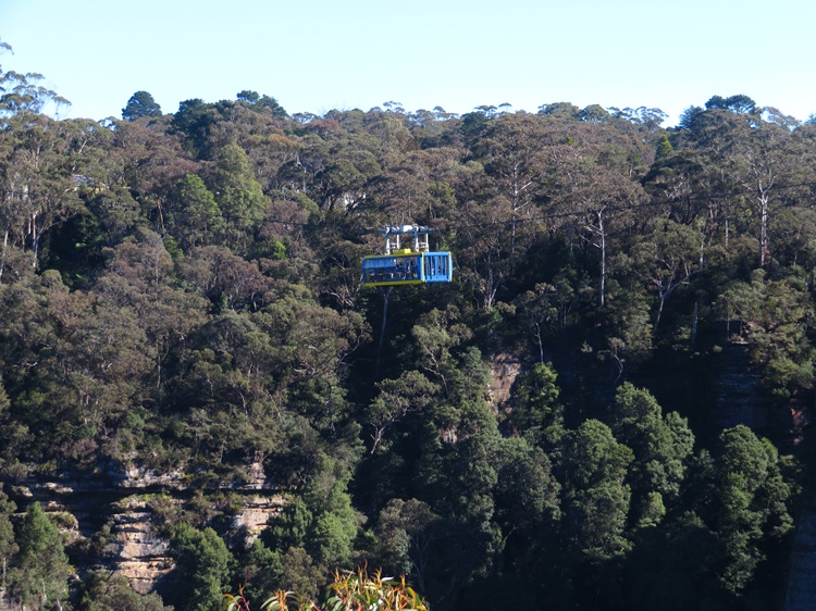The path works its way around to Scenic World on the Grand Cliff Top Walk, Blue Mountains