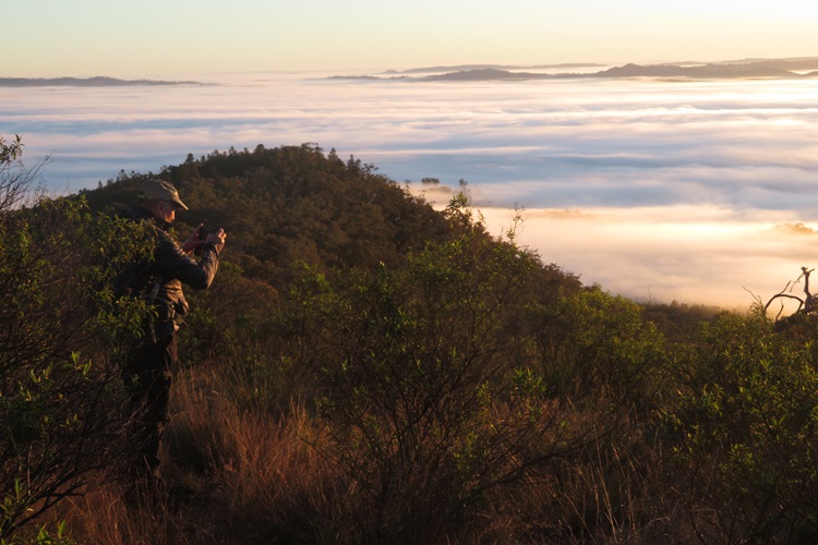 Blanket of fog laying over the Mudgee valley