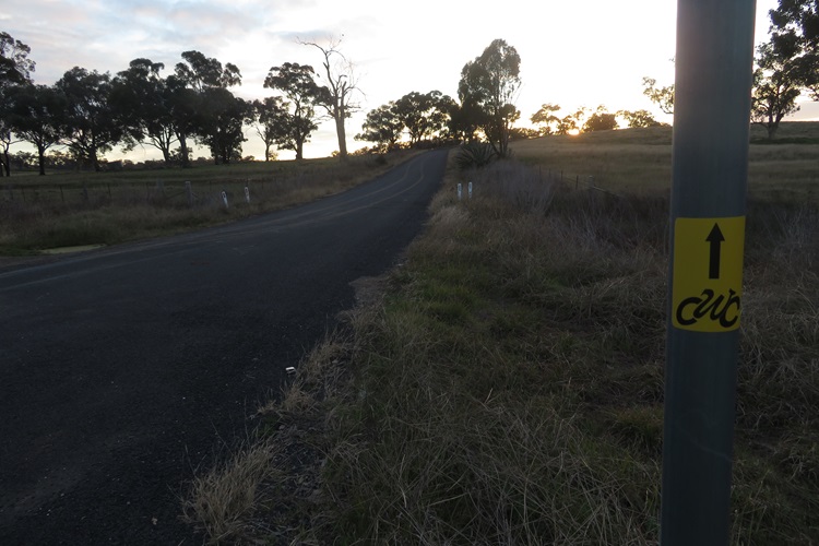 Early morning views Central West Cycle Trail, NSW