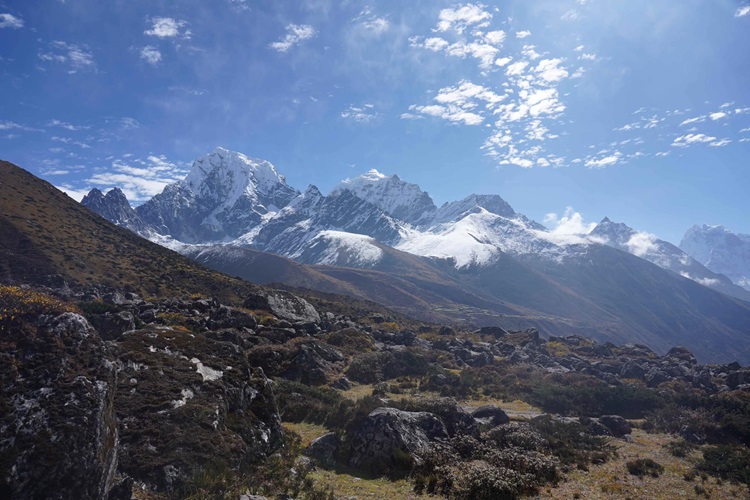 The views stretch forever in the Himalayas
