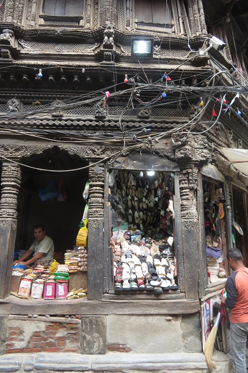 Creative wiring and cabling in Kathmandu, Nepal