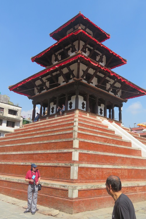 Towering pagodas in Kathmandu
