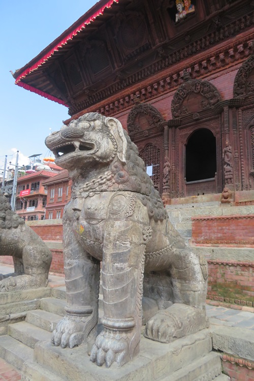 Guarding the temple in Kathmandu