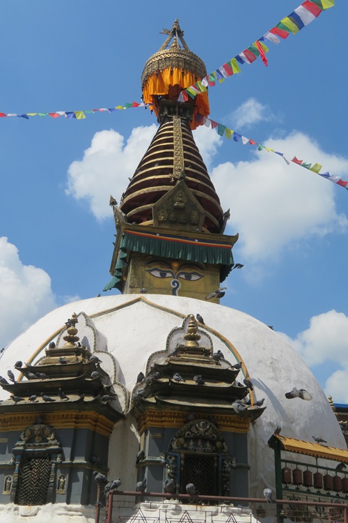 All-seeing stupa in Kathmandu. 