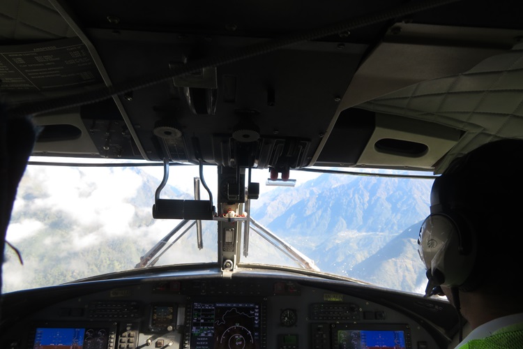 Coming in to land Lukla airport