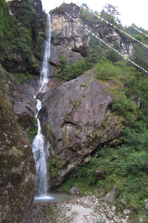 A waterfall in the Himalayas