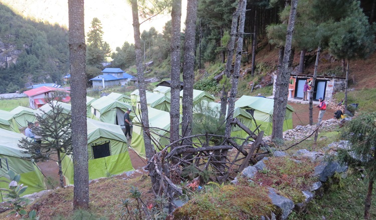 Home sweet home - Monjo World Expeditions camp