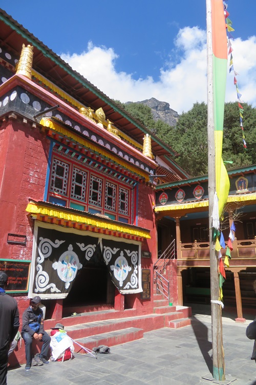 Inside the monastery in Khumjung