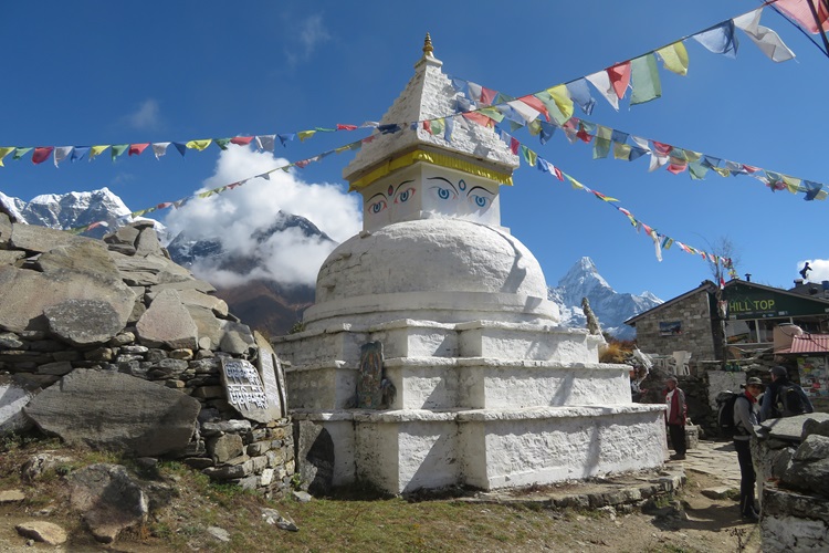 Stupas in the Himalayas