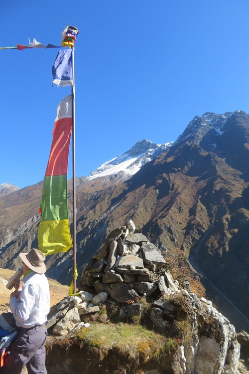 Prayer flags in the Himalayas