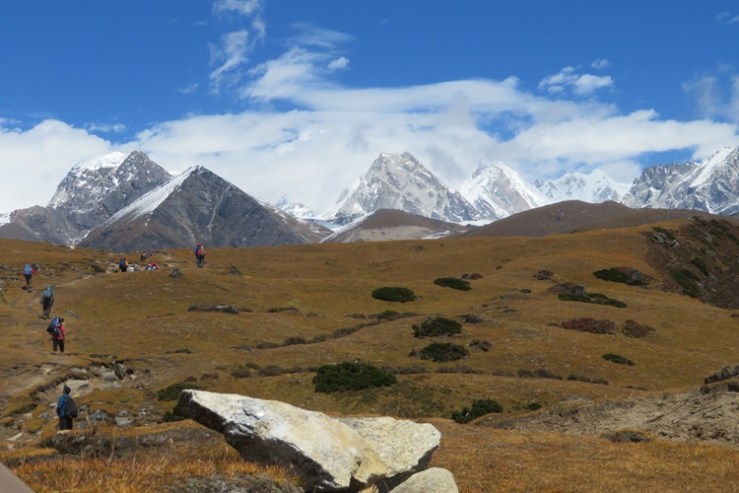 The views stretch forever in the Himalayas