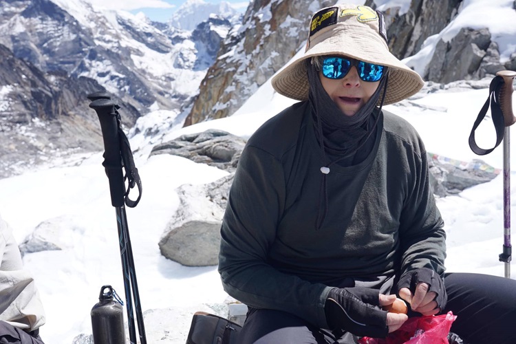 The top of Cho La Pass, Nepal