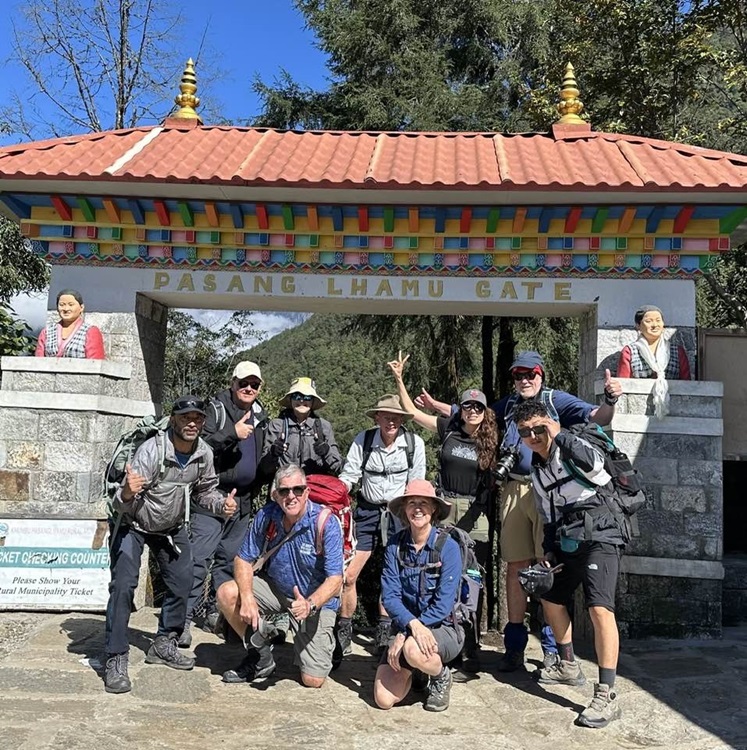 Day 1 Group photo, Everest Base Camp Circuit, Lukla Nepal