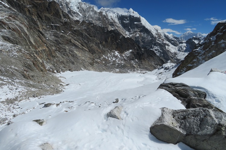 The top of Cho La Pass, Nepal