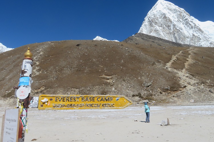 The original Everest Base Camp next to Gorak Shep