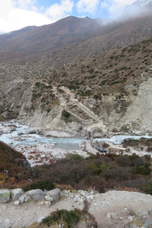 The path leaving Dingboche, Nepal
