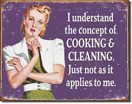 Meme - I understand the concept of Cooking and Cleaning. Just not as it applies to me. Source: Pinterest