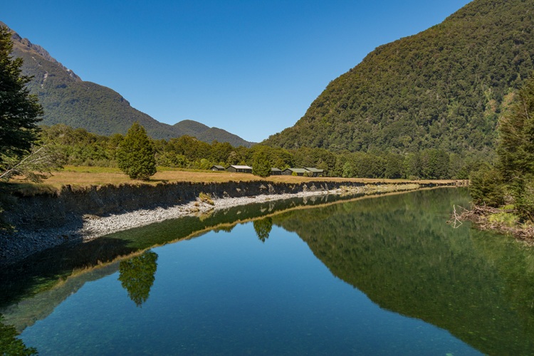 Walking to Glade House, Milford Track, New Zealand