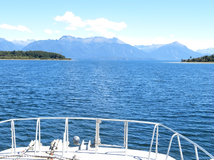 The ferry ride to the start of the Milford Track, New Zealand