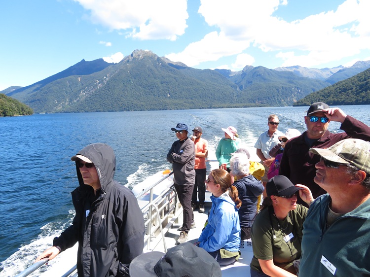 The ferry ride to the start of the Milford Track, New Zealand