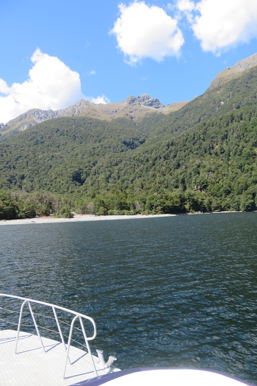 The ferry ride to the start of the Milford Track, New Zealand