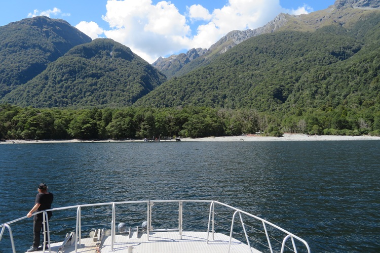 The ferry ride to the start of the Milford Track, New Zealand