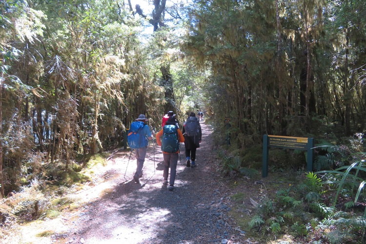 The start of the Milford Track, New Zealand