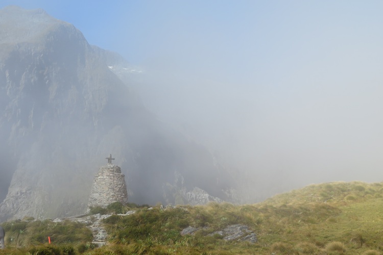The McKinnon Memorial, McKinnon Pass Milford Track New Zealand