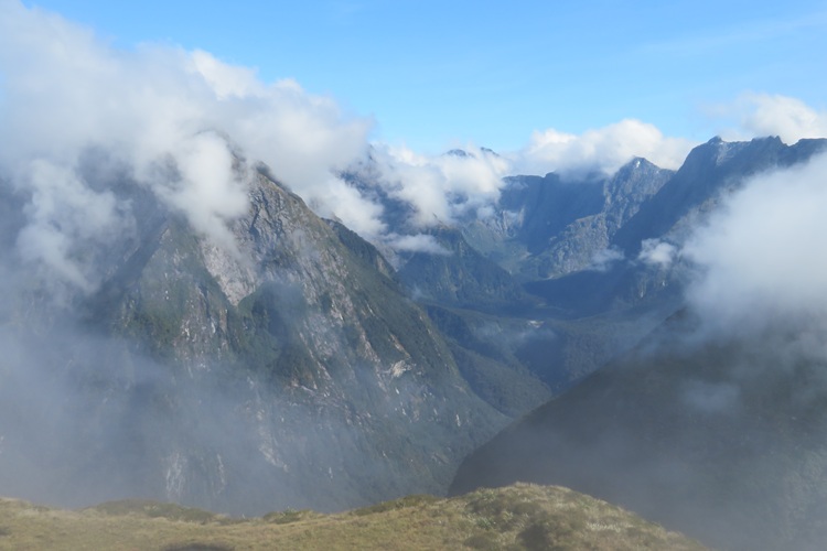 The top of McKinnon Pass, Milford Track New Zealand